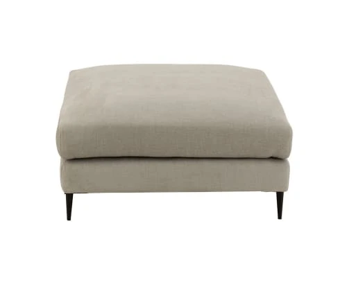 Meubles & Design Poufs Grand Pouf Carré En Tissu Gris 2 Meubles & Design Poufs Grand Pouf Carré En Tissu Gris – Image 2