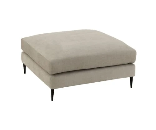 Meubles & Design Poufs Grand Pouf Carré En Tissu Gris 1 Meubles & Design Poufs Grand Pouf Carré En Tissu Gris