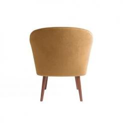 Potiron Paris Fauteuils Petit Fauteuil De Salon En Velours Camel -Fauteuils, poufs et repose-pieds Soldes petit fauteuil de salon en velours camel 4