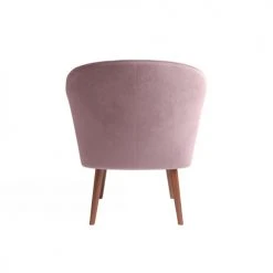 Potiron Paris Fauteuils Petit Fauteuil De Salon En Velours Rose Vintage -Fauteuils, poufs et repose-pieds Soldes petit fauteuil de salon en velours rose vintage 5