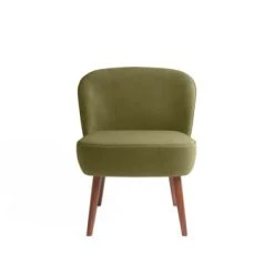 Potiron Paris Fauteuils Petit Fauteuil De Salon, Blanc Effet Laine Bouclée -Fauteuils, poufs et repose-pieds Soldes petit fauteuil de salon en velours vert kaki