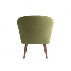 Potiron Paris Fauteuils Petit Fauteuil De Salon En Velours Vert Kaki -Fauteuils, poufs et repose-pieds Soldes petit fauteuil de salon en velours vert kaki 6
