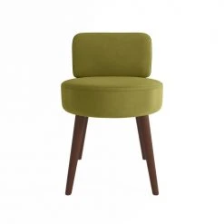 Potiron Paris Fauteuils Petit Fauteuil En Velours Vert Kaki -Fauteuils, poufs et repose-pieds Soldes petit fauteuil en velours vert kaki 2