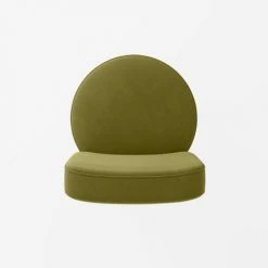 Potiron Paris Fauteuils Petit Fauteuil En Velours Vert Kaki -Fauteuils, poufs et repose-pieds Soldes petit fauteuil en velours vert kaki 5