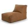 Sitting Point Poufs Pouf Aspect Cuir Surpiqué Coloris Caramel 65x100x65