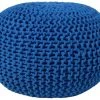 Beliani Poufs Pouf Bleu 50 X 35 Cm