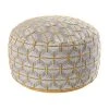 Maisons Du Monde Poufs Pouf Brodé à Relief Motifs Graphiques