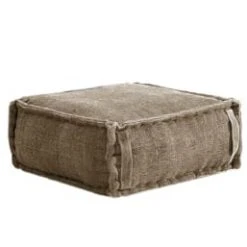RNT By Really Nice Things Poufs Pouf Carré En Coton Revêtu Effet Lavé Vert. 9 RNT By Really Nice Things Poufs Pouf Carré En Coton Revêtu Effet Lavé Vert. -Fauteuils, poufs et repose-pieds Soldes pouf carre en coton revetu effet lave sable