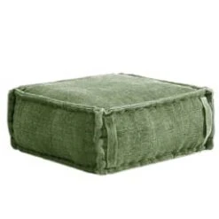 RNT By Really Nice Things Poufs Pouf Carré En Coton Revêtu Effet Lavé Vert. 11 RNT By Really Nice Things Poufs Pouf Carré En Coton Revêtu Effet Lavé Vert. -Fauteuils, poufs et repose-pieds Soldes pouf carre en coton revetu effet lave vert 3