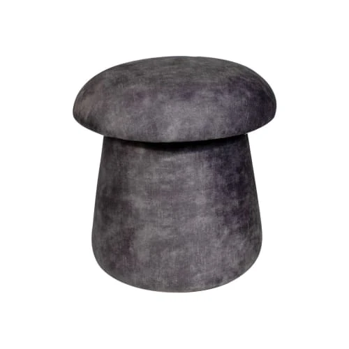 Pirouette Paris Poufs Pouf Champignon En Velours Gris 1 Pirouette Paris Poufs Pouf Champignon En Velours Gris