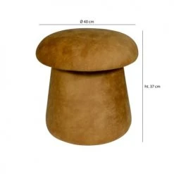 Pirouette Paris Poufs Pouf Champignon En Velours Safran 8 Pirouette Paris Poufs Pouf Champignon En Velours Safran -Fauteuils, poufs et repose-pieds Soldes pouf champignon en velours safran 2