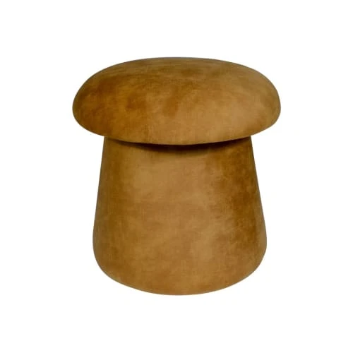Pirouette Paris Poufs Pouf Champignon En Velours Safran 1 Pirouette Paris Poufs Pouf Champignon En Velours Safran