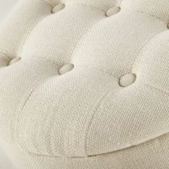 Maisons Du Monde Poufs Pouf Coffre Capitonné Crème -Fauteuils, poufs et repose-pieds Soldes pouf coffre capitonne creme 1000 6 20 211826 6