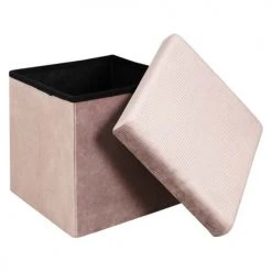 The Home Deco Factory Poufs Pouf Coffre De Rangement Rose Poudré 9 The Home Deco Factory Poufs Pouf Coffre De Rangement Rose Poudré -Fauteuils, poufs et repose-pieds Soldes pouf coffre de rangement rose poudre 3