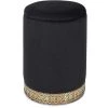 The Home Deco Factory Poufs Pouf Coffre Mirage Noir