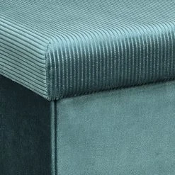 The Home Deco Factory Poufs Pouf Coffre Pliable En Velours Design L. 38 X H. 38 Cm Bleu 11 The Home Deco Factory Poufs Pouf Coffre Pliable En Velours Design L. 38 X H. 38 Cm Bleu -Fauteuils, poufs et repose-pieds Soldes pouf coffre pliable en velours design l 38 x h 38 cm bleu 5