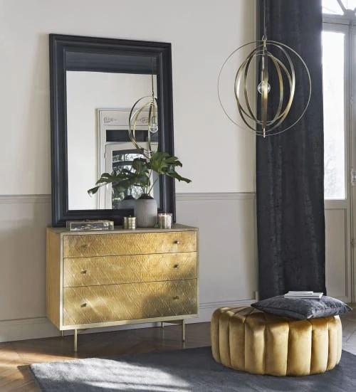 Maisons Du Monde Poufs Pouf Coquillage Doré 2 Maisons Du Monde Poufs Pouf Coquillage Doré – Image 2