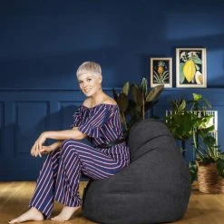 Sitting Point Poufs Pouf Design D'intérieur En Velours Noir 8 Sitting Point Poufs Pouf Design D'intérieur En Velours Noir -Fauteuils, poufs et repose-pieds Soldes pouf design d interieur en velours noir 2