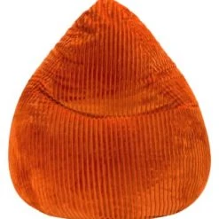 Sitting Point Poufs Pouf Poire D'intérieur Velours Grosse Cote Gris Clair 70x110cm -Fauteuils, poufs et repose-pieds Soldes pouf design d interieur en velours rouille