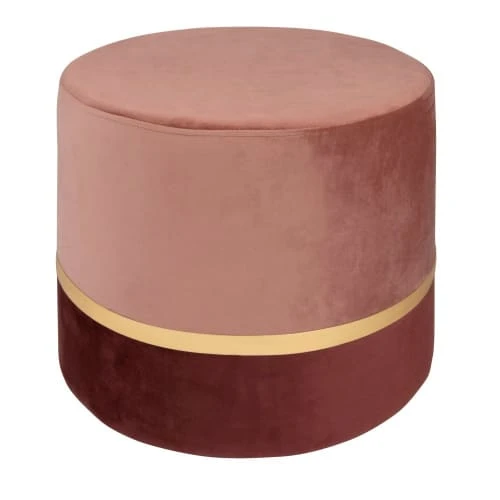 Maisons Du Monde Poufs Pouf Effet Velours Rose Et Doré 1 Maisons Du Monde Poufs Pouf Effet Velours Rose Et Doré