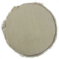 Lorena Canals Poufs Pouf En Coton Marron Ø30x50 -Fauteuils, poufs et repose-pieds Soldes pouf en coton marron oe30x50 4