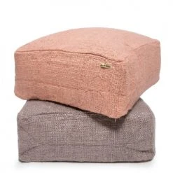 Bazar Bizar Poufs Pouf En Coton Rose -Fauteuils, poufs et repose-pieds Soldes pouf en coton rose 2