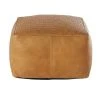 Maisons Du Monde Poufs Pouf En Cuir De Buffle Camel Tressé