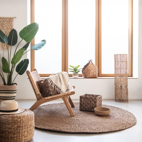 Maisons Du Monde Poufs Pouf En Jonc De Mer Tressé 2 Maisons Du Monde Poufs Pouf En Jonc De Mer Tressé – Image 2