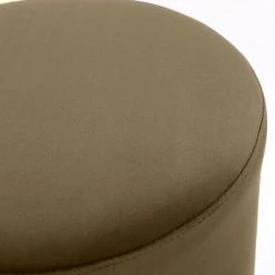 Nordlys Poufs Pouf En Métal Dore Et Velours Marron -Fauteuils, poufs et repose-pieds Soldes pouf en metal dore et velours marron 2