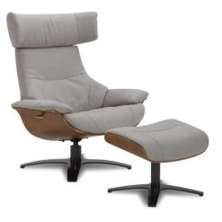 My New Design Repose-pieds Pouf En Microfibre Et Chêne Naturel - Microfibre Gris -Fauteuils, poufs et repose-pieds Soldes pouf en microfibre et chene naturel microfibre gris 3