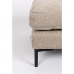 Zuiver Poufs Pouf En Tissu Beige -Fauteuils, poufs et repose-pieds Soldes pouf en tissu beige 4