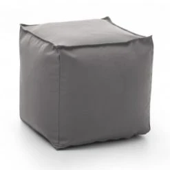 Talamo Italia Poufs Pouf En Tissu Gris 6 Talamo Italia Poufs Pouf En Tissu Gris -Fauteuils, poufs et repose-pieds Soldes pouf en tissu gris 2