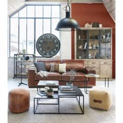 Maisons Du Monde Poufs Pouf En Tissu Recyclé -Fauteuils, poufs et repose-pieds Soldes pouf en tissu recycle 1000 6 0 155267 11