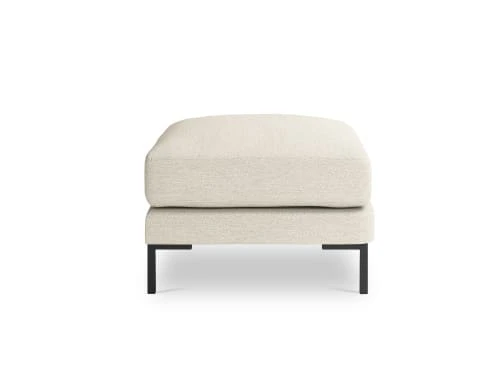 Micadoni Home Poufs Pouf En Tissu Structuré Beige Clair 3 Micadoni Home Poufs Pouf En Tissu Structuré Beige Clair – Image 3