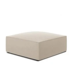 Micadoni Home Poufs Pouf En Velours Beige -Fauteuils, poufs et repose-pieds Soldes pouf en velours beige 2