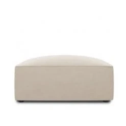 Micadoni Home Poufs Pouf En Velours Beige -Fauteuils, poufs et repose-pieds Soldes pouf en velours beige 3