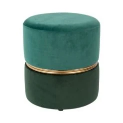 Drawer Poufs Pouf En Velours Vieux Rose Et Bordeaux -Fauteuils, poufs et repose-pieds Soldes pouf en velours bleu canard et vert foret 6