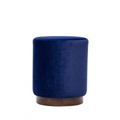 Nordlys Poufs Pouf En Velours Bleu Et Base En Bois 9 Nordlys Poufs Pouf En Velours Bleu Et Base En Bois -Fauteuils, poufs et repose-pieds Soldes pouf en velours bleu et base en bois 3