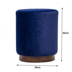 Nordlys Poufs Pouf En Velours Bleu Et Base En Bois 10 Nordlys Poufs Pouf En Velours Bleu Et Base En Bois -Fauteuils, poufs et repose-pieds Soldes pouf en velours bleu et base en bois 4