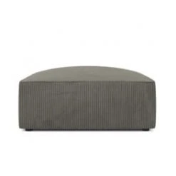 Micadoni Home Poufs Pouf En Velours Côtelé Jaune -Fauteuils, poufs et repose-pieds Soldes pouf en velours cotele gris clair 4