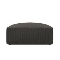 Micadoni Home Poufs Pouf En Velours Côtelé Gris Foncé -Fauteuils, poufs et repose-pieds Soldes pouf en velours cotele gris fonce 4