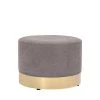 Bloomingville Poufs Pouf En Velours D55cm Gris