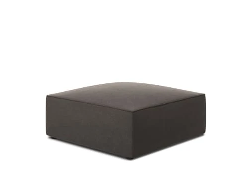Micadoni Home Poufs Pouf En Velours Gris Foncé 3 Micadoni Home Poufs Pouf En Velours Gris Foncé – Image 3