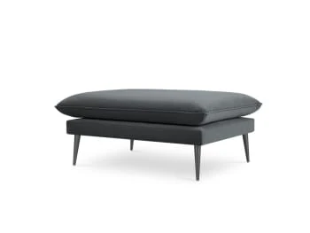 Micadoni Home Poufs Pouf En Velours Beige 6 Micadoni Home Poufs Pouf En Velours Beige – Image 6