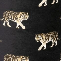 MX HOME Poufs Pouf En Velours Noir Avec Tigres Brodées 7 MX HOME Poufs Pouf En Velours Noir Avec Tigres Brodées -Fauteuils, poufs et repose-pieds Soldes pouf en velours noir avec tigres brodees 2