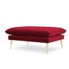 Micadoni Home Poufs Pouf En Velours Rouge