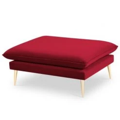 Micadoni Home Poufs Pouf En Velours Rouge 9 Micadoni Home Poufs Pouf En Velours Rouge -Fauteuils, poufs et repose-pieds Soldes pouf en velours rouge 3