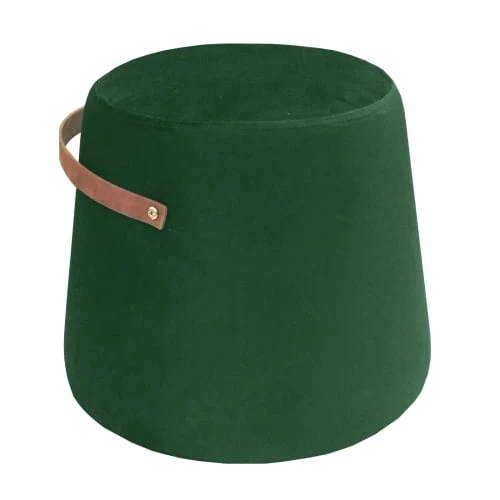 Nordlys Poufs Pouf En Velours Vert Avec Corde 1 Nordlys Poufs Pouf En Velours Vert Avec Corde