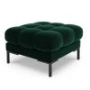 Micadoni Home Poufs Pouf En Velours Vert Bouteille