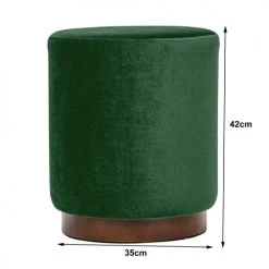 Nordlys Poufs Pouf En Velours Vert Et Base En Bois 10 Nordlys Poufs Pouf En Velours Vert Et Base En Bois -Fauteuils, poufs et repose-pieds Soldes pouf en velours vert et base en bois 4
